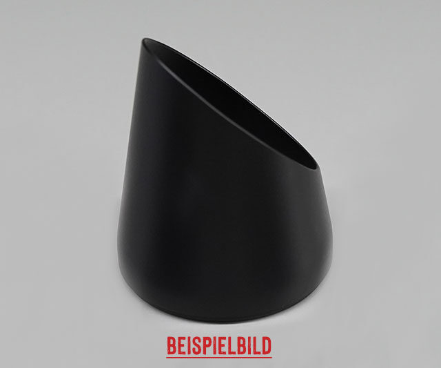 Endkappe Slash-Cut schwarz