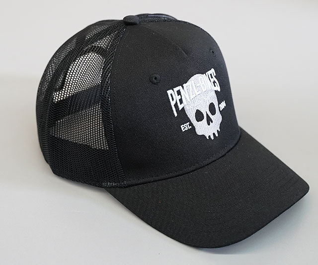 Trucker Cap Penzl-Bikes - Totenkopf schwarz