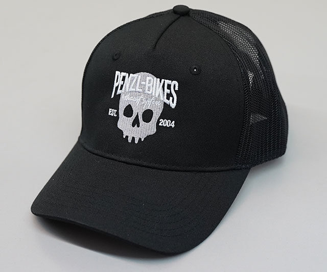 Trucker Cap Penzl-Bikes - Totenkopf schwarz