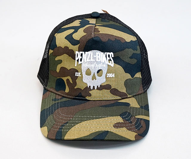 Trucker Cap Penzl-Bikes - Totenkopf camo